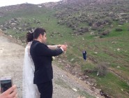 آزادی کبک با دستان عروس و داماد