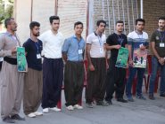 مراسم یاد بود 4 شهید محیط زیست مریوان در مسجد سادات شهرستان بانه